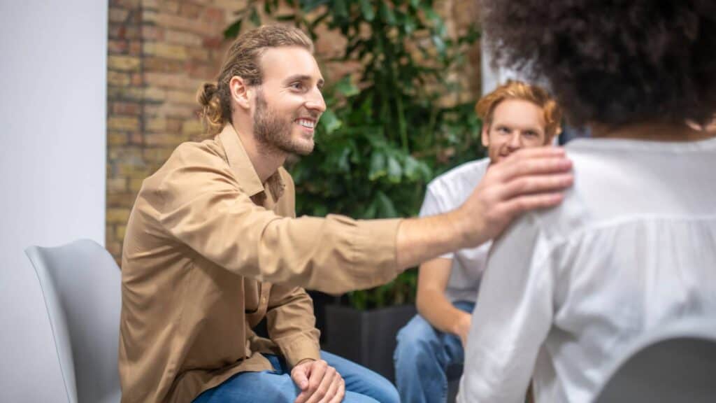Group therapy session at our South Jersey stimulant addiction treatment center.