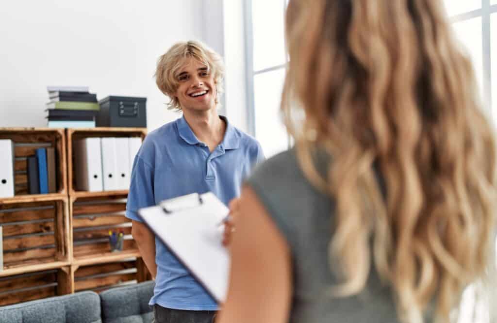 A young man heals from methadone addiction through personalized South Jersey methadone addiction treatment.