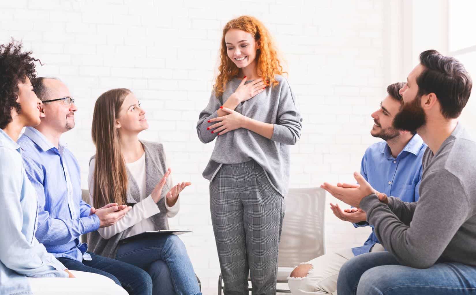 Group support meeting offered through our South Jersey Adderall addiction treatment program.