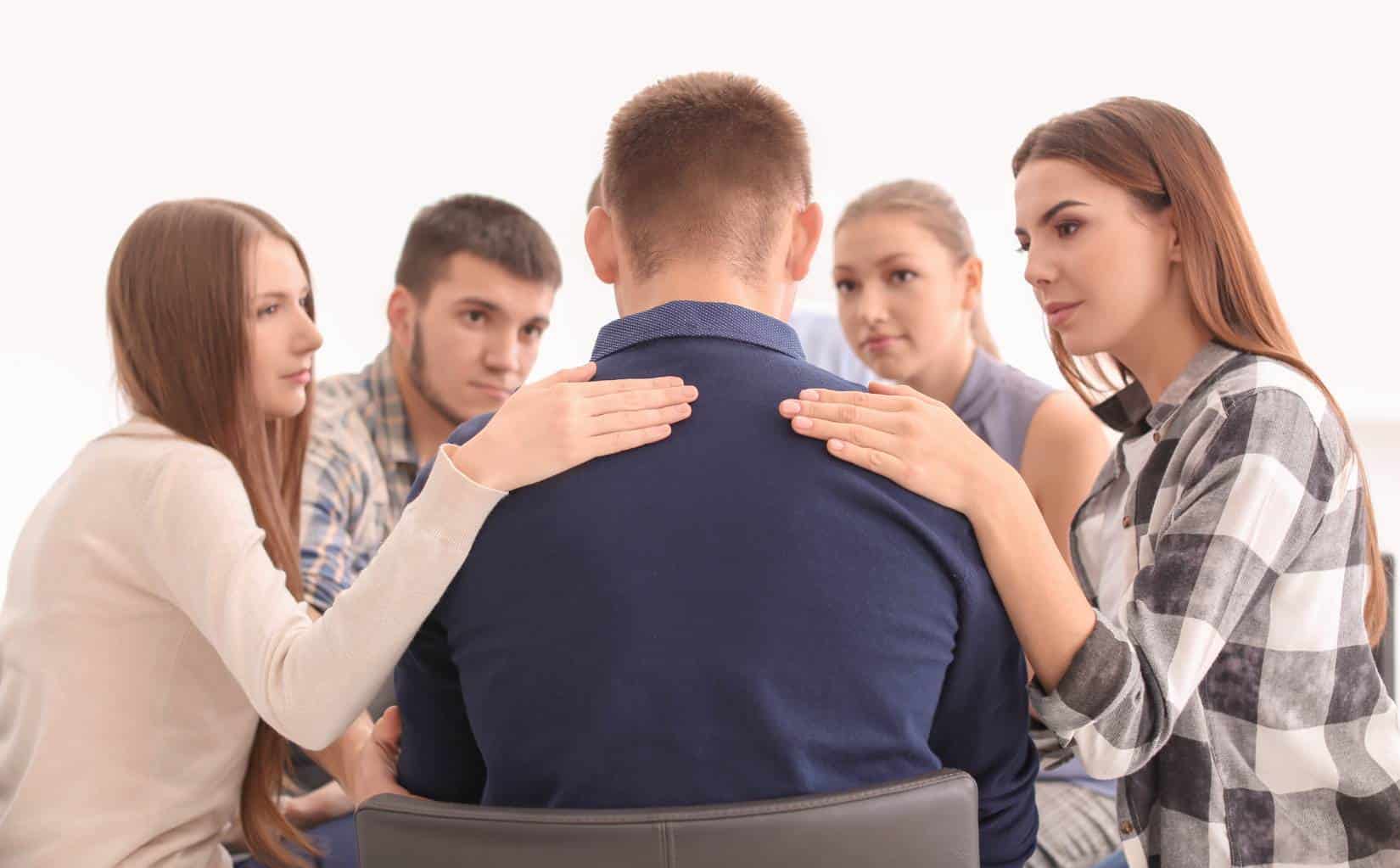 Clients participating in group counseling for South Jersey MDMA addiction treatment.
